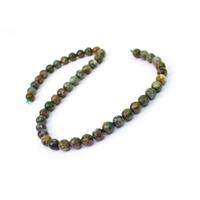 160cts Rhyolite Faceted Rounds Approx 8mm, 38cm Strand