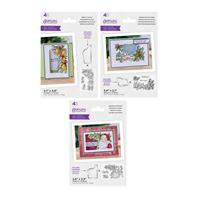 Gemini Christmas Floral Frames Collection 12PC Mini Collection - Wishes, Merrily & Magic