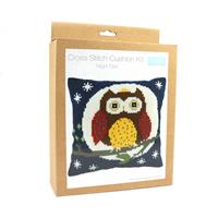 Cross Stitch Kit: Cushion: Night Owl - 40cm x 40cm 