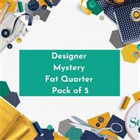 Mystery Designer FQ Pack of 5 Pieces