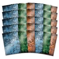 Mirri Card Specials - Oxidised Metals, 30 Sheets, (10 Sheets Of 3 Designs) 