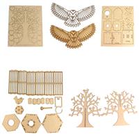 Tree and Bird Collection Bundle, Slot together Tree, Birdcage, Bird House, Family Tree and Geometric Owl