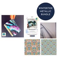 Studio 7t7 Smighty Purse Wintertide Metallic Fabrics Kit: Pattern & Fabrics
