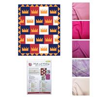 Made and Making Crowning Glory Quilt Princess Kit : Instructions & Fabric (8.5m) 