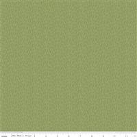 Katherine Lenius Tea With Bea Green Grass Fabric 0.5m