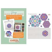Amber Makes Sewing Block of the Month – EPP Kaleidoscope - Panel & Instructions