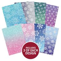 Adorable Scorable Pattern Packs - Let It Snow, Contains 24 sheets, 3 x 8 Designs 