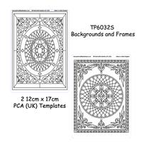 Backgrounds and Frames - 2 Small ParchCraft  Australia (UK) Embossing templates