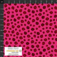 Ladybug Love Ladybird Pink Fabric 0.5m