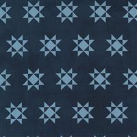 Moda Starlight Gatherings Tiles Star Nautical Blue Fabric 0.5m