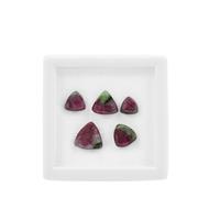 16.50cts Ruby Zoisite Cabochon Triangle Approx 7 to 11mm, (Pack of 5)