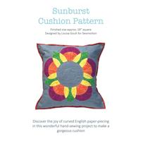 Sewmotion Sunburst Flower Cushion Pattern & Papers