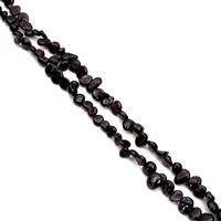 1250cts Red Garnet Top Drilled Nuggets Approx 5x8 to 10x16mm, 60" Strand