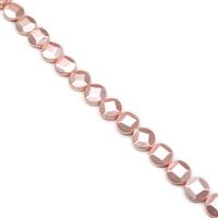 Pink Facted Round Shell Pearls Approx 20mm, 38cm Strand