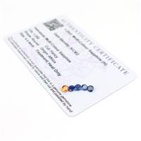 1.25cts Multi-Colour Sapphire 4x4mm Round Pack of 5 (H)