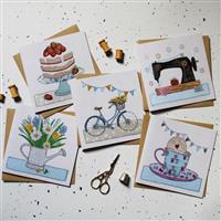 Amber Makes Greetings Cards: Pack of Five Individual Designs with Envelopes