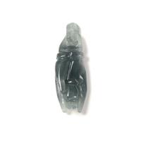 10cts Type A Olmec Jadeite Hand Pendant Approx 8x20mm