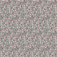 Lynette Anderson Garden of Flowers on Cream Fabric 0.5m