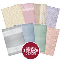 Adorable Scorable Pattern Packs - Delicate Lace,  24 x A4 350gsm Matt-tastic Adorable Scorable sheets 