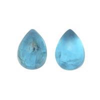 1.25cts Neon Apatite 7x5mm Pear Pack of 2 (H)