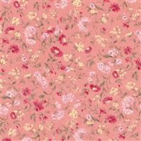 Sevenberry Petite Garden Lawn Collection Pasture Rose Fabric 0.5m
