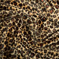 Leopard Velboa Faux Fur Fabric 0.5m