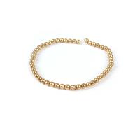 Gold Shell Pearl Plain Rounds Approx 4mm, 20cm Strand