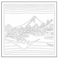 Hana-fukin Mount Fuji View White Fabric Pack
