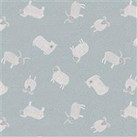 Lewis & Irene Country Life Reloved Blue Tossed Sheep Fabric 0.5m
