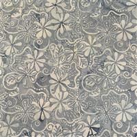 Artisan Bali Batiks Grey Fabric 0.5m