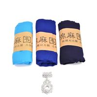 3 Pack Blue Tone Scarves Approx 50x180cm with Base Metal Components