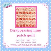 Living in Loveliness Disappearing Nine Patch Quilt Pattern