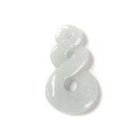 25cts Type A Jadeite Infinity Pendant, Approx 18x35mm, 1pcs