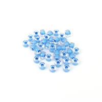 Preciosa Ornela Glass Beads, 9mm - Blue Lined Crystal (50pk)