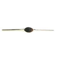 925 Sterling Silver East West Oval Signet Ring Blank