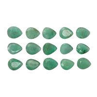 3.45cts Sakota Emerald 5x4mm Pear Pack of 15 (O)