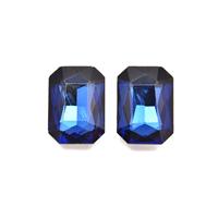 Octagon Crystal Dark Blue13x18mm, 2pcs