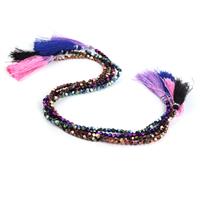 Glitter ball;  4x Colour Coated Hematite Smooth Star Cut Approx 4mm