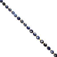 150cts Sodalite Fancy Faceted Beads Approx 10x9mm, 38cm Strand