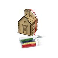 Gingerbread House; 5 x Seed Beads 8/0 & Gingerbread House