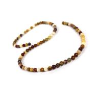30 cts Mookite Plain Rounds Approx 4mm, 38cm Strand