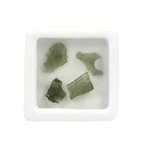 3.50cts Moldavite Irregular Rough Approx 5x4 to 15x7mm