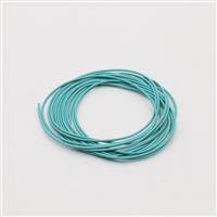1mm Metallic Blue Leather Cord, 2m