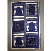 Sew with Beth Kimono & Sashiko Wall Hanging Kit: Blue & Ivory