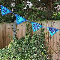 Woolly Chic All The Blues Granny Triangle Bunting Crochet Kit