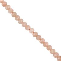 20cts Sunstone Faceted Lantern Beads Approx 3x3.5mm, 38cm