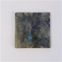 2800cts Hand Carved Square Labradorite Coasters Approx 93mm set of 4 