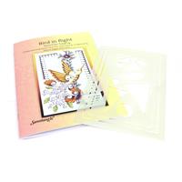 Sanntangle Bird in flight stencil & Booklet set