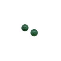 20cts Green Aventurine Half-Drilled Cabochons  Approx16mm, 2 pcs