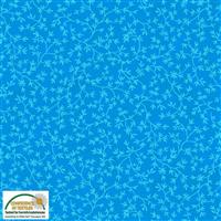 Stof Quilters Co-Ordinates Vines Blue Fabric 0.5m